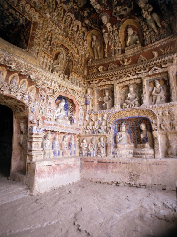 The oldest known example of the Buddhist art rock carving