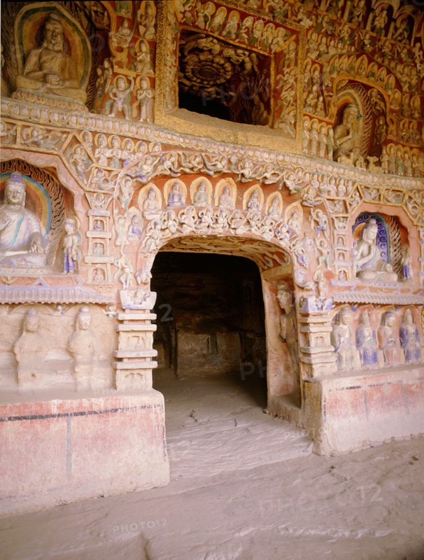 The oldest known example of the Buddhist art rock carving