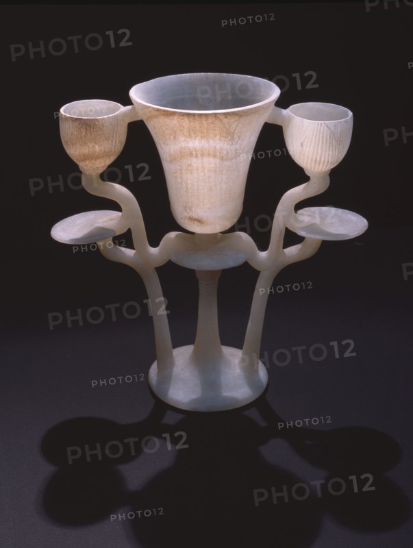The second calcite lamp found in the burial chamber
