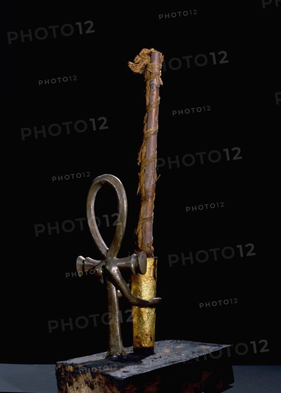 Bronze and wood candlesticks from the Tutankhamun burial
