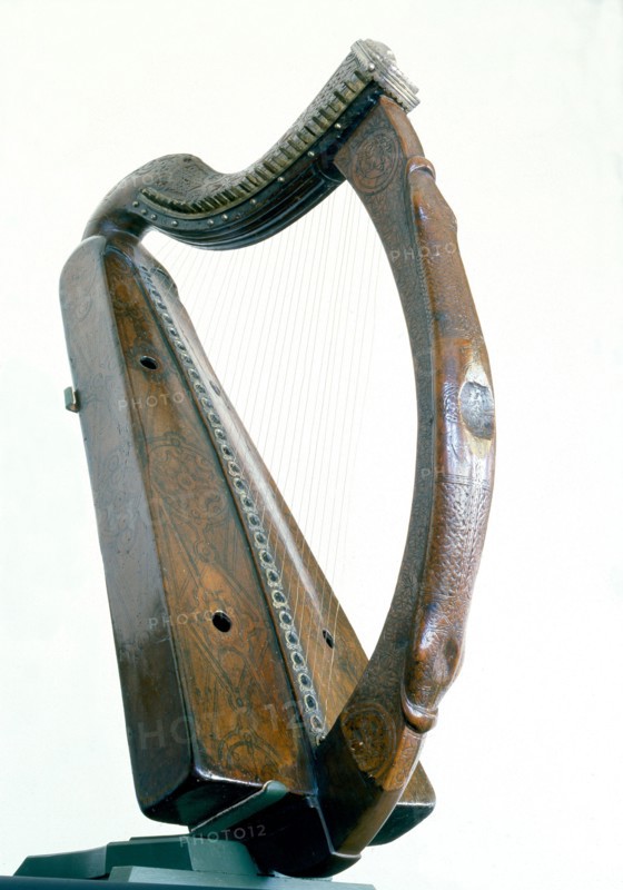 The Trinity College harp, also known as Brian Borus Harp, is medieval Irish harp or wire strung clairseach