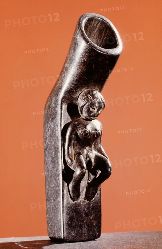 Ceremonial stone pipe