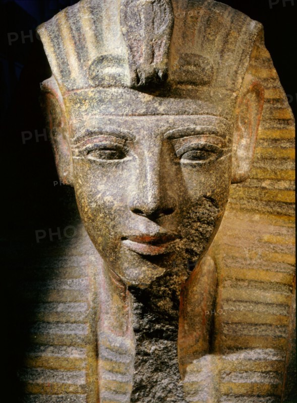 Bust of King Merenptah, thirteenth son and successor of Ramesses II, from his mortuary temple at Thebes
