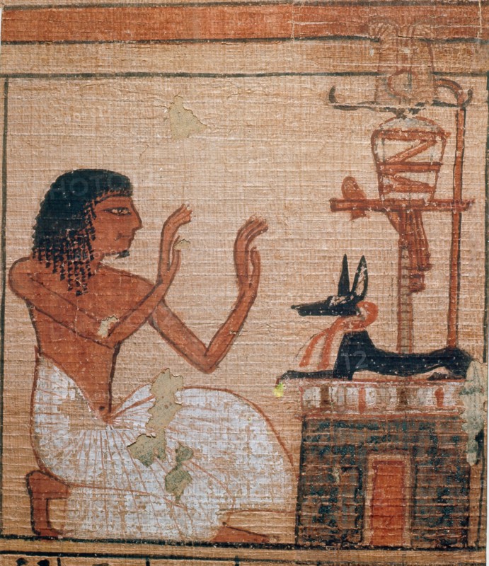 A vignette from the Book of the Dead of Neferrenpet