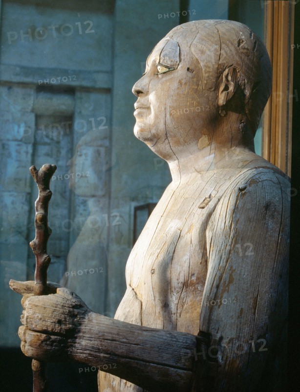 Probably the most celebrated private statue of the Old Kingdom, this wooden statue of Ka Aper, also known as Sheikh el Beled (Headman of the Village), portrays a corpulent ageing man with an expressive shrewd face