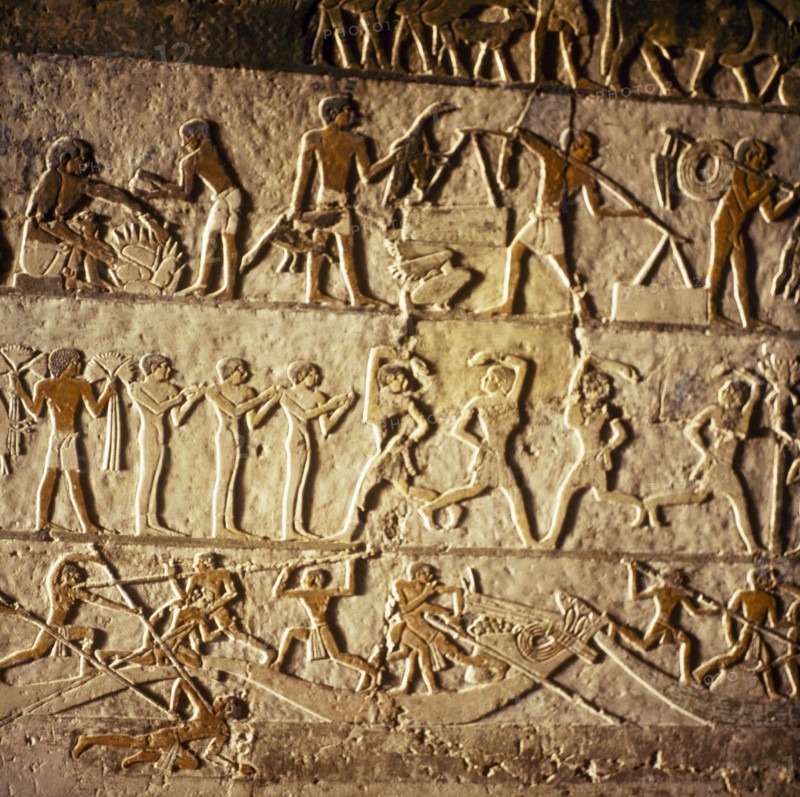 A painted relief from the tomb of Nefer