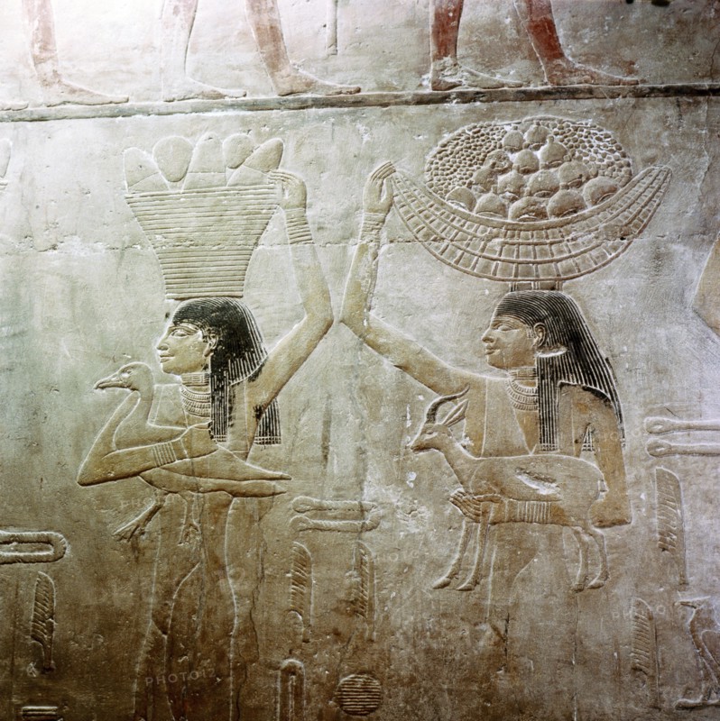 Painted relief from the tomb of Ty