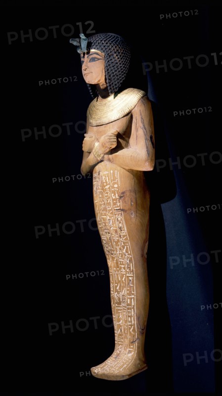 One of the many shabti from the tomb of Tutankhamun