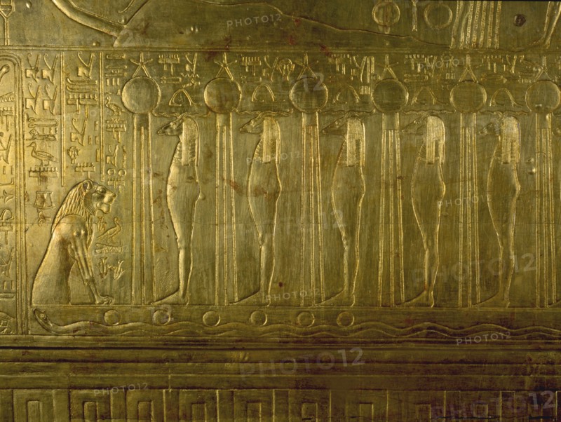 Details from Tutankhamuns shrine in the form of the second sactuary of the South (Per Wer)
