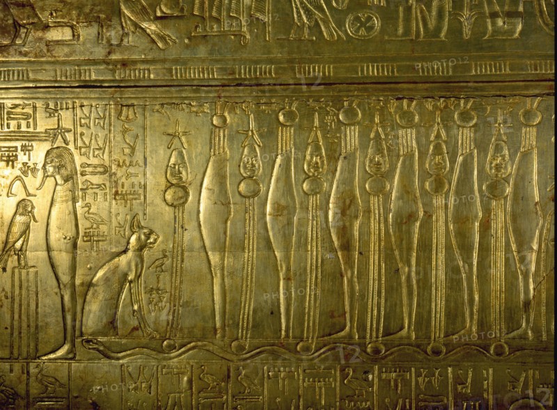 Details from Tutankhamuns shrine in the form of the second sactuary of the South (Per Wer)