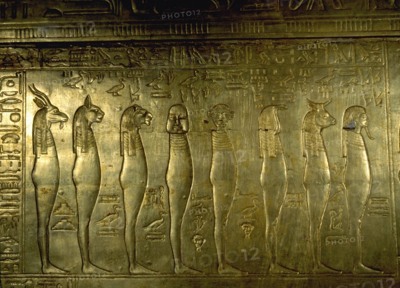 Details from Tutankhamuns shrine in the form of the second sactuary of the South (Per Wer)