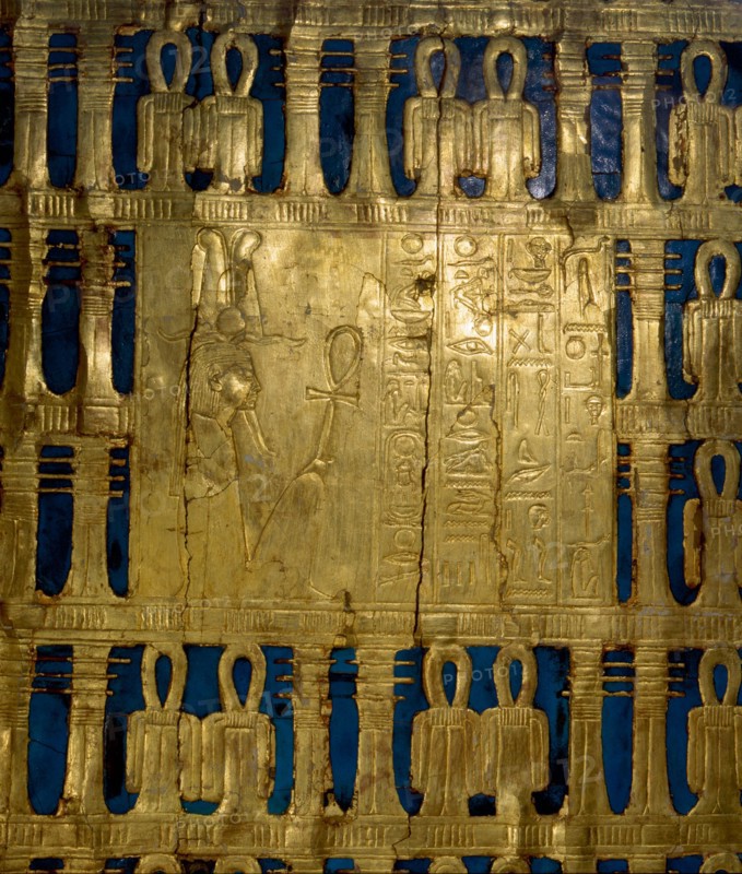 Details from Tutankhamuns shrine in the form of the sactuary of the feast of Sed