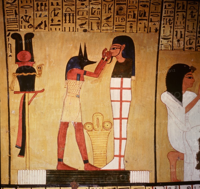 A painting in the tomb of Inherkha