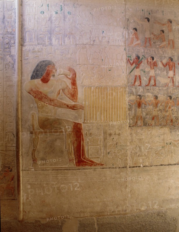 A relief from the tomb of the vizier Ptah hotep at Saqqara