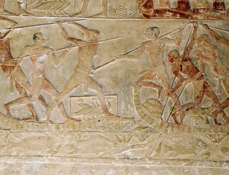 A relief from the tomb of the vizier Ptah hotep at Saqqara