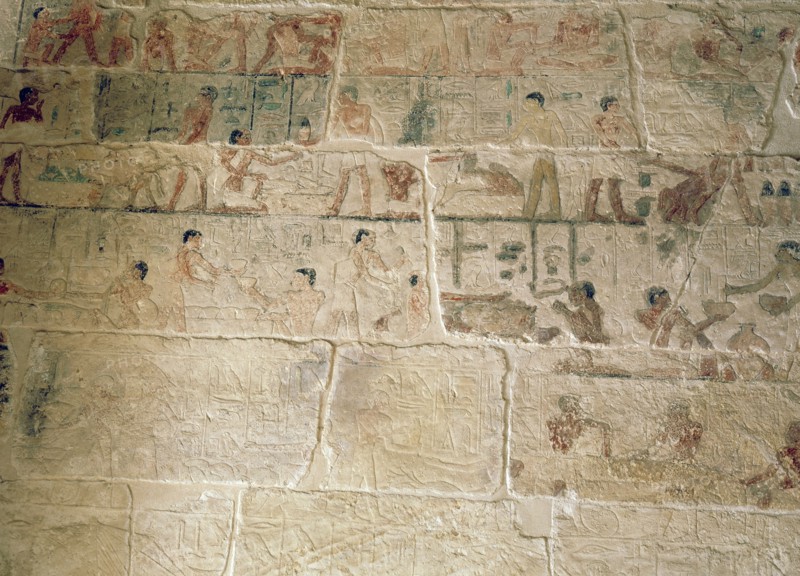 Reliefs in the tomb of Ankhmahor at Saqqara