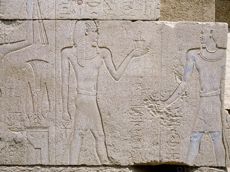 Relief from the barque shrine of Phillip Arrhidaios at Karnak