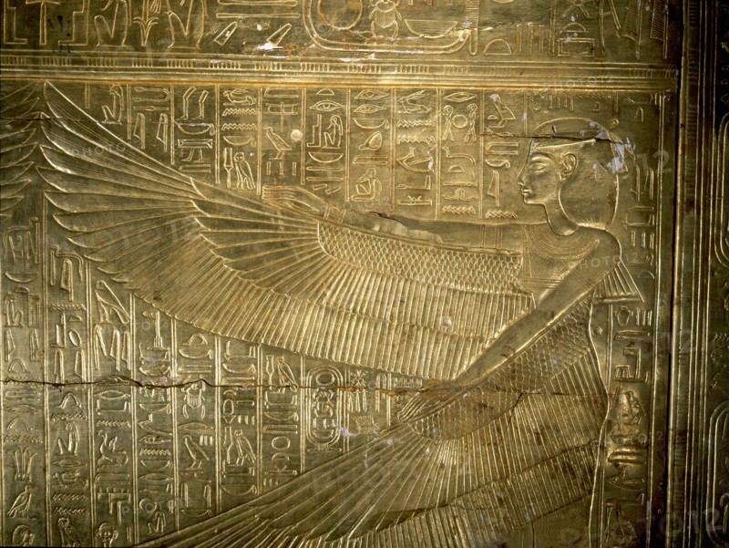 A detail of the second largest shrine of Tutankhamun