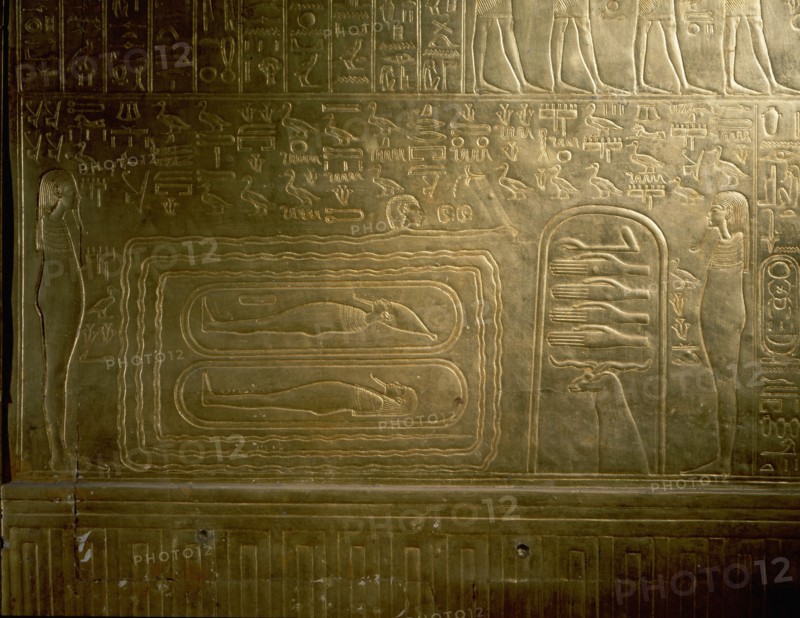 A detail of the second largest shrine of Tutankhamun