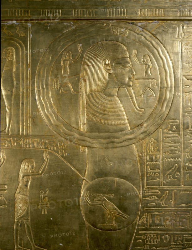 A detail of the second largest shrine of Tutankhamun