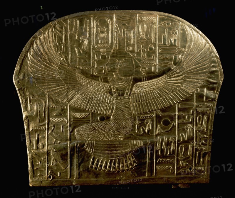 The winged goddess Isis offfering protection