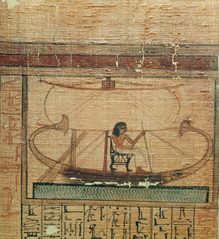 A vignette from the Book of the Dead of Neferrenpet