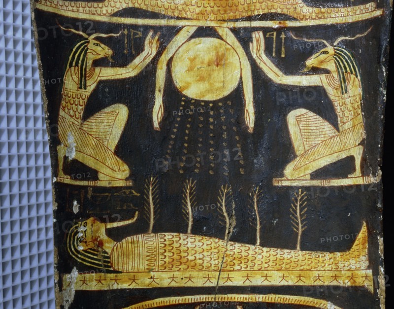 Detail from coffin of Nespawershepi, chief scribe of the Temple of Amun
