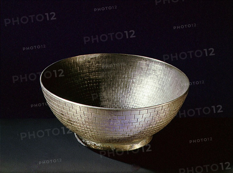 Silver bowl from the tomb of king Psusennes I