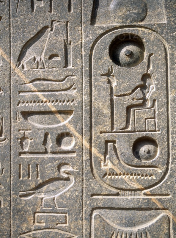 Relief with hieroglyphs and the cartouche of Ramesses II