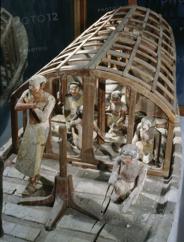 Wooden model of a boat