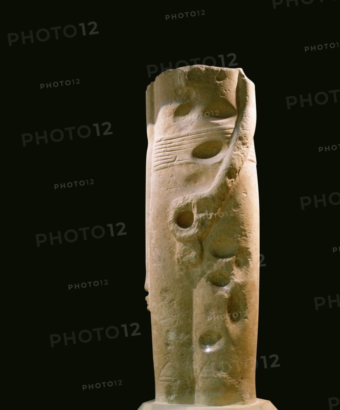 One of the three colossi of the ithyphallic god Min which were found at Gebtiu (Koptos, modern Qift)