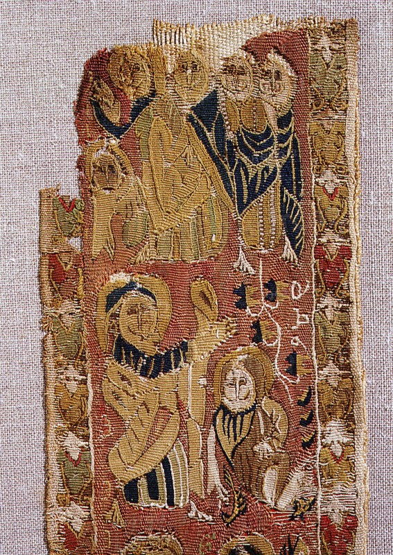 Textile with scenes from the New Testament