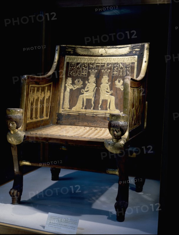 The chair of Princess Sitamun, first born daughter of Amenhotep III and Tiye