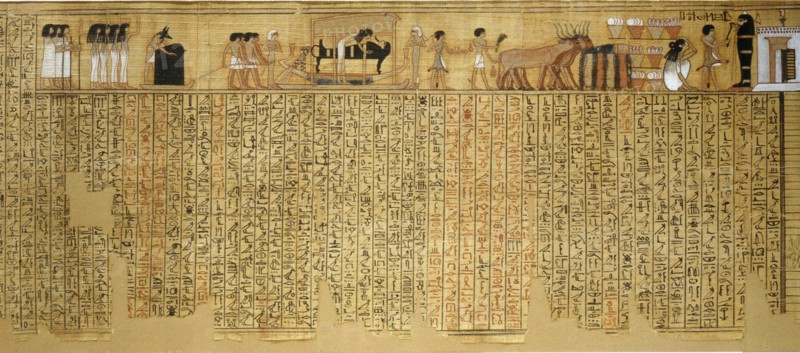 The Book of the Dead of Nebqed illustrates the Egyptian beliefs in the afterlife