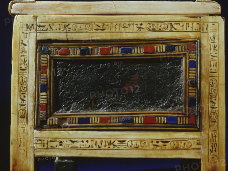 Inlaid ivory panelled casket from the reign of Ramesses IX
