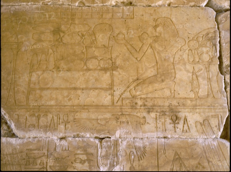 Relief from the reconstructed repository of Amenhotep I