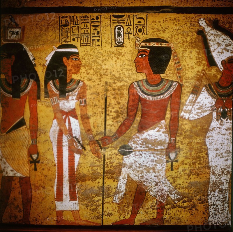 Wall painting from the north wall of the burial chamber of Tutankhamun