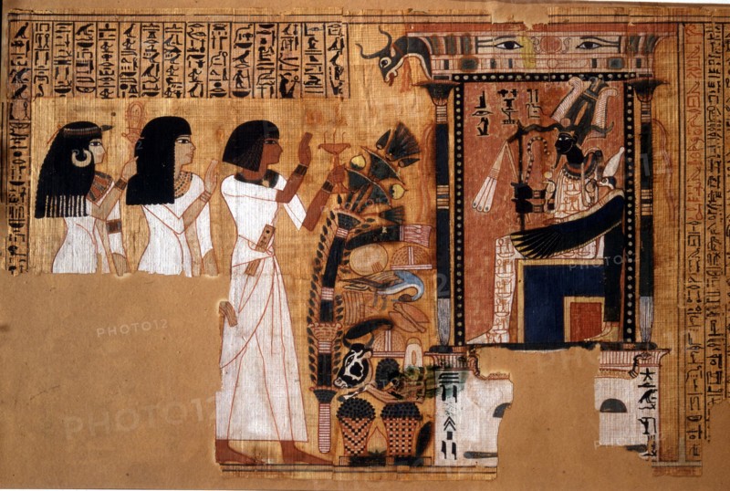 Detail from the funerary papyrus of Nebqed