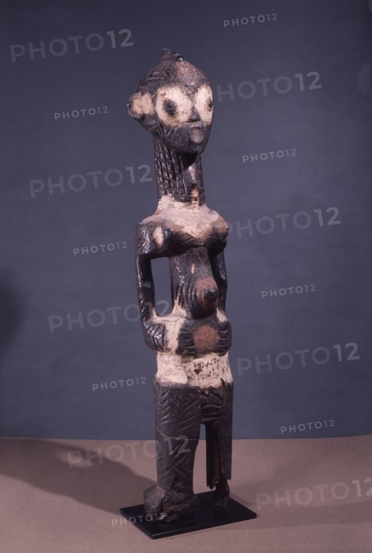 A standing figure with scarification design which was used in the Chibola cult