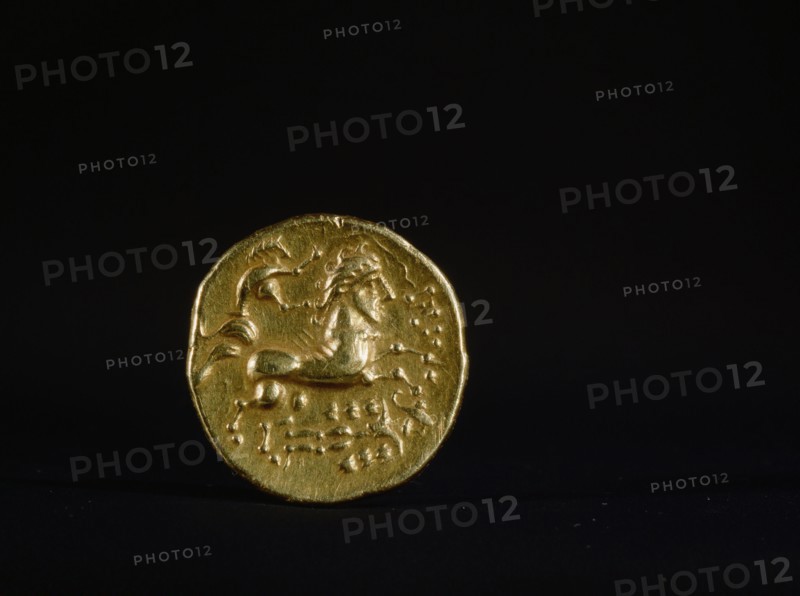 Gold coin of the Aulerci Cenomani ofthe Le Mans region