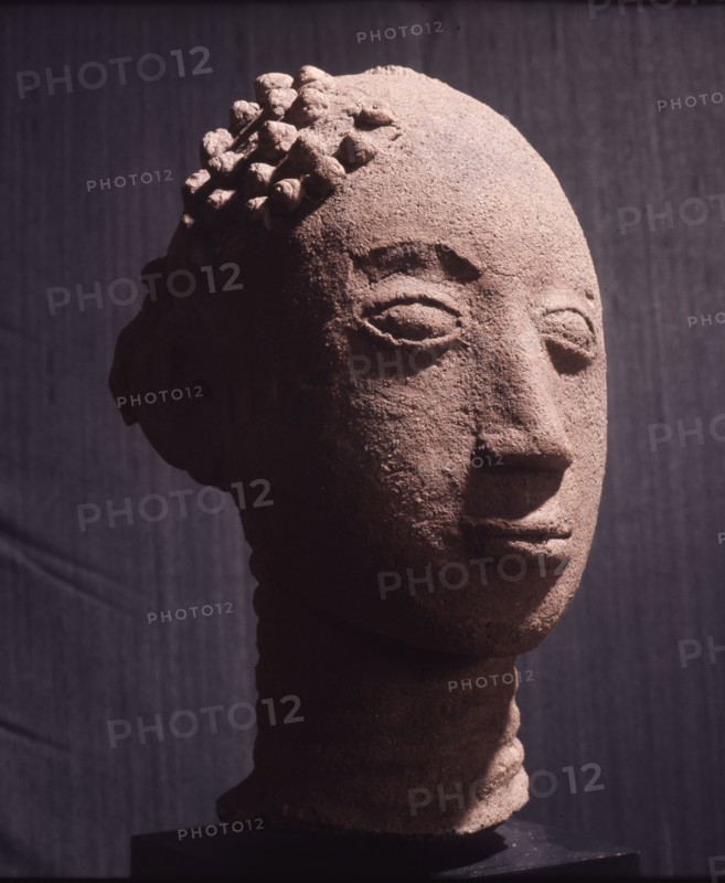 Among some southern Akan groups it was customary to honour the memory of members of the royal lineage by erecting clusters of fired clay heads representing the dead man and his retainers