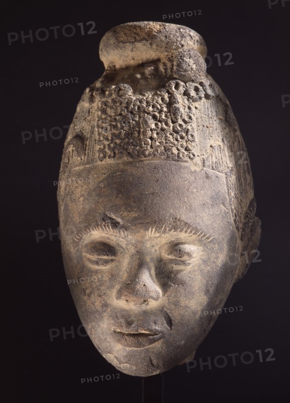 Among some southern Akan groups it was customary to honour the memory of members of the royal lineage by erecting clusters of fired clay heads representing the dead man and his retainers
