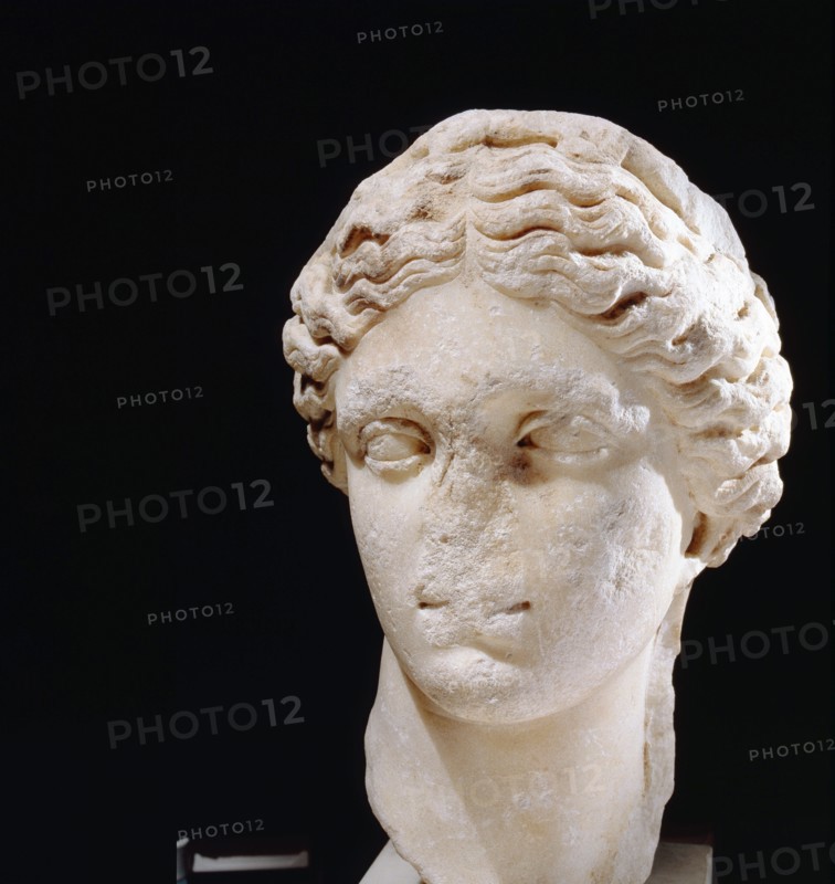 Hellenistic marble head of a goddess