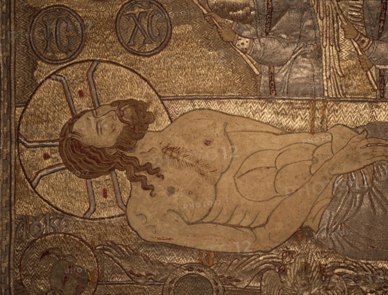 A great work of Byzantine textile art, the Epitaphios of Thessaloniki, which was used in the service of the Eucharist