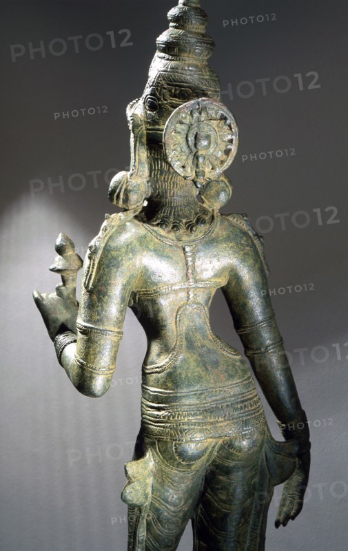 Statue of a goddess, part of a triad