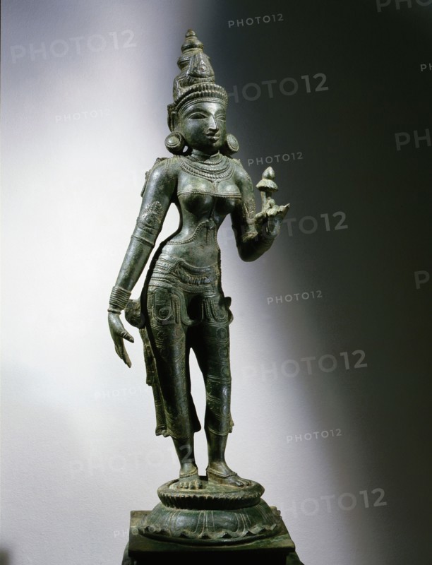 Statue of a goddess, part of a triad
