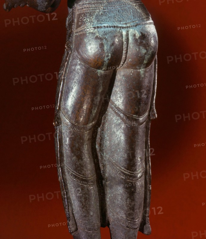The reverse side of a statue of Kali