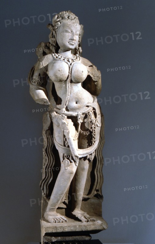 Statue of a Sarasundari, beautiful woman used as adornment in a temple