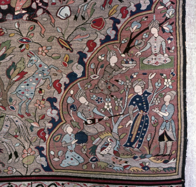 Detail of a Persian style carpet