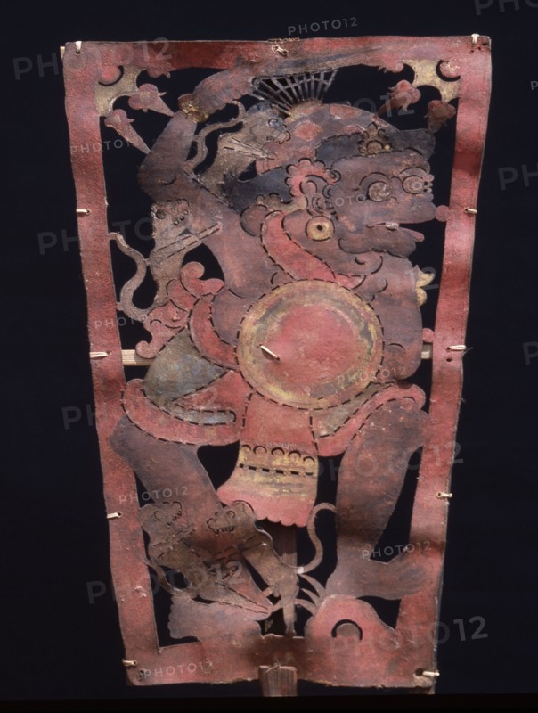 Wayang shadow puppet of Hanuman, monkey hero of the ancient Hindu epic, the Ramayana